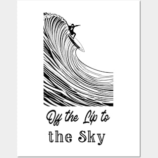 off the lip to the sky, surf girl vibes, v4 Posters and Art